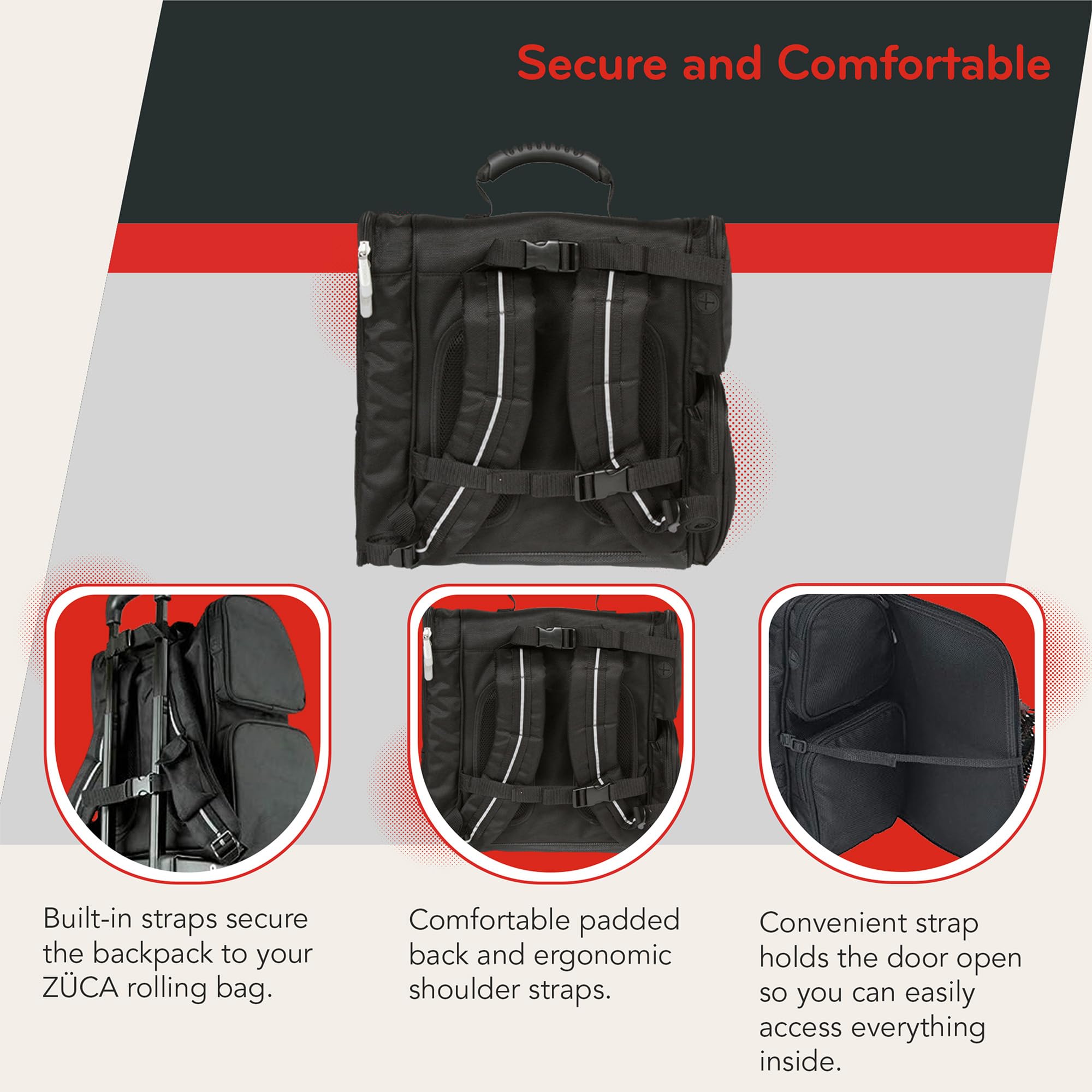 ZUCA Artist Backpack with 4 Vinyl-Lined Pockets - Waterproof Art Supply Organizer for Painting, Drawing & School - Perfect for Artists, Students & Travel