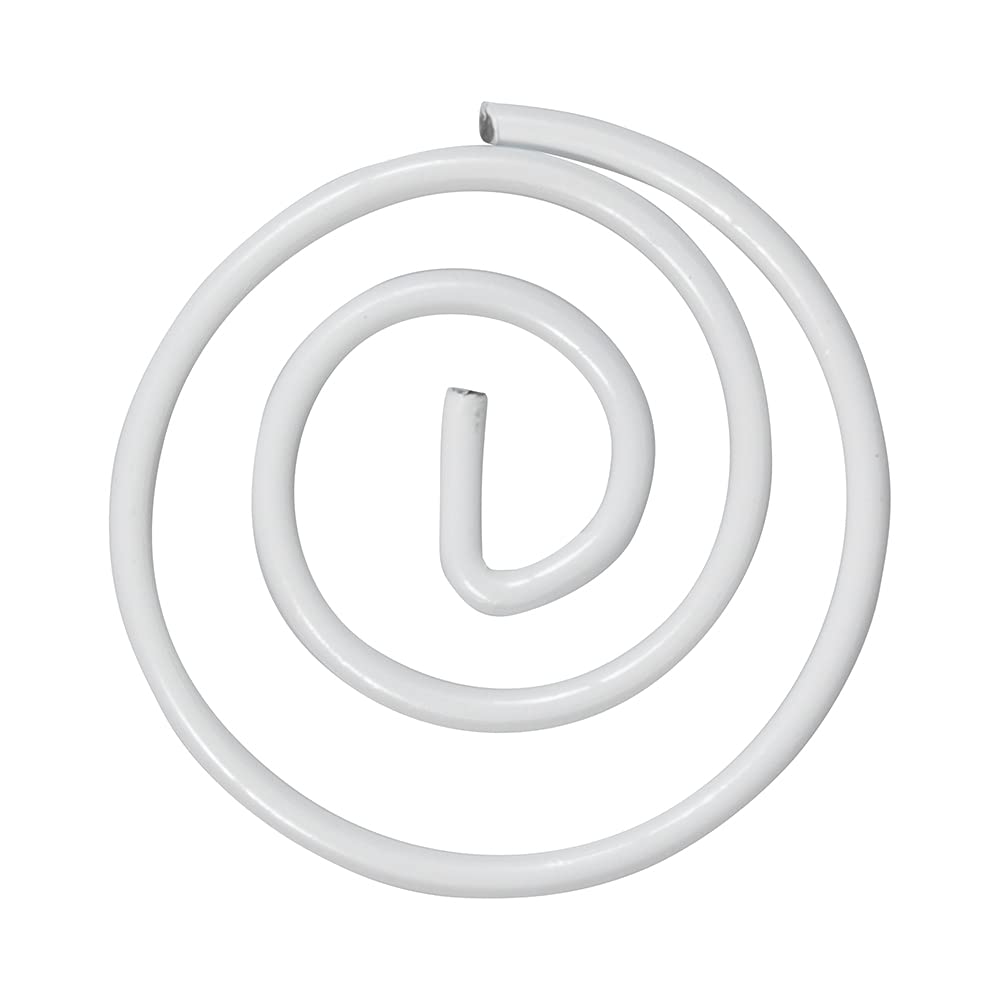 JAM PAPER Circular Paper Clips - Round Binder Clips for Office & School - White (50 Pack) - Perfect for Organizing Documents, Photos & Craft Projects