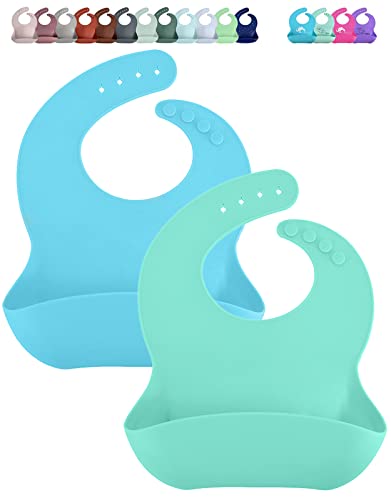 2 Bib Pack - Blue & Green