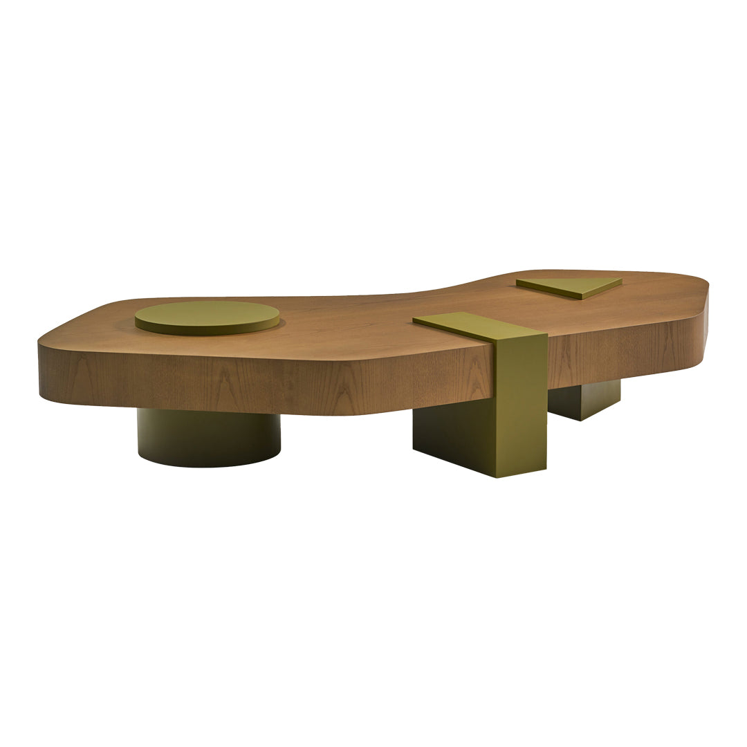 Stylish Modern Accent Table - Perfect for Living Room, Bedroom, or Office Decor - Small Side Table with Sturdy Metal Frame & Wooden Top