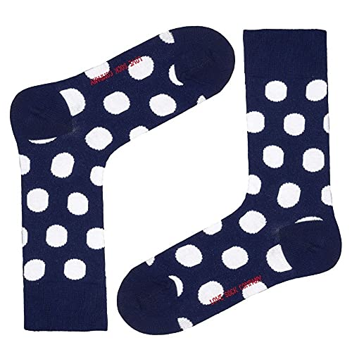Big Polka Navy White