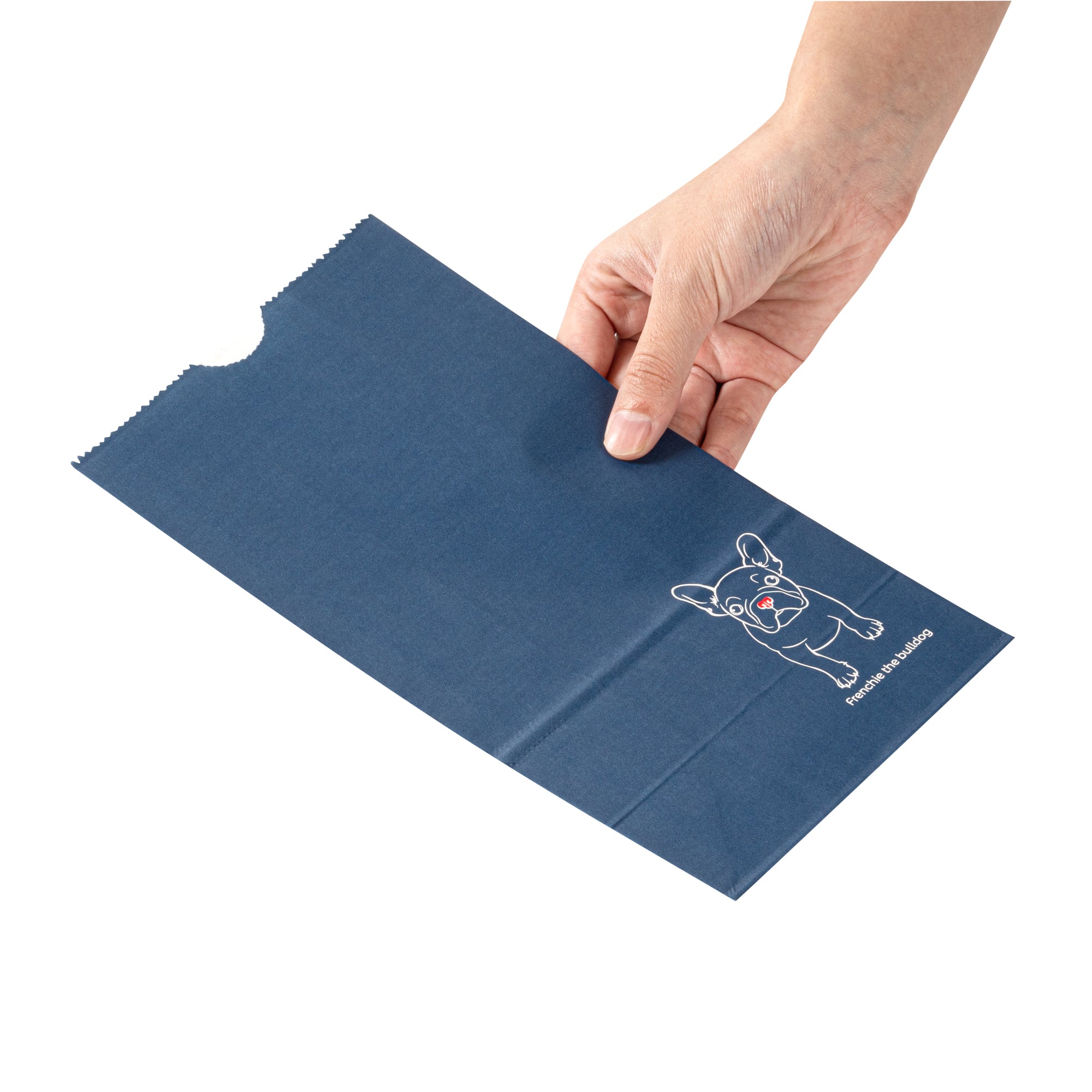 Frenchie Paper Bags 4 lb - 5 x 3.25 x 9.5 Inches - Pack of 100 | Eco-Friendly Kraft Takeout Bags for Bakery, Deli & Restaurant Food Packaging