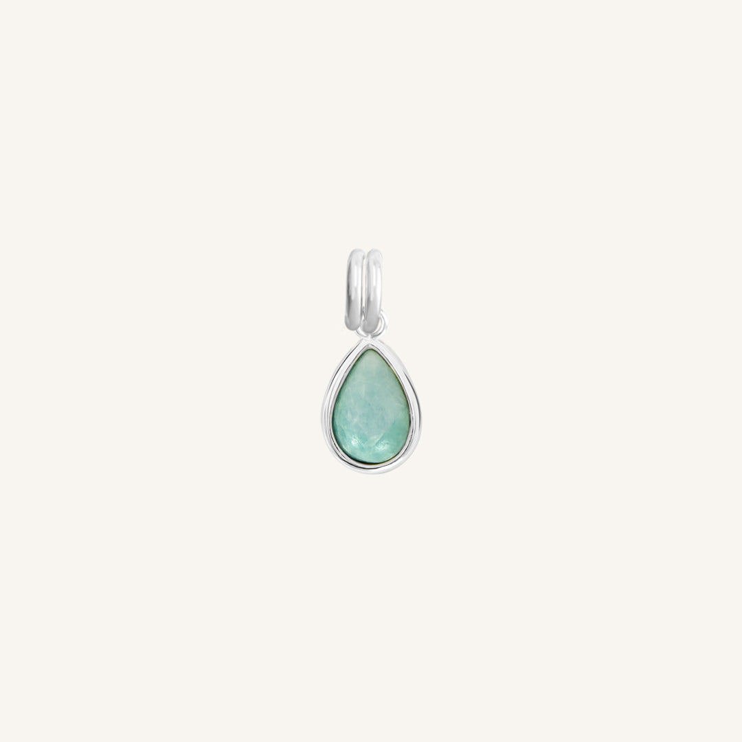 Amazonite Healing Stone Pendant Necklace - Natural Gemstone Jewelry for Stress Relief & Positive Energy - Perfect for Meditation, Yoga & Spiritual Gifts