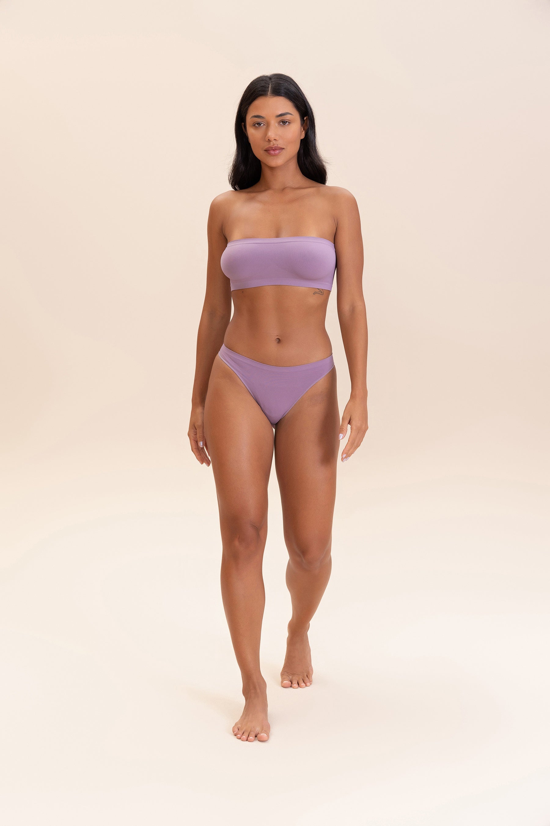 Seamless Basic Thong Underwear for Women - Soft Comfortable No Show Panties - Perfect for Yoga, Workout & Everyday Wear