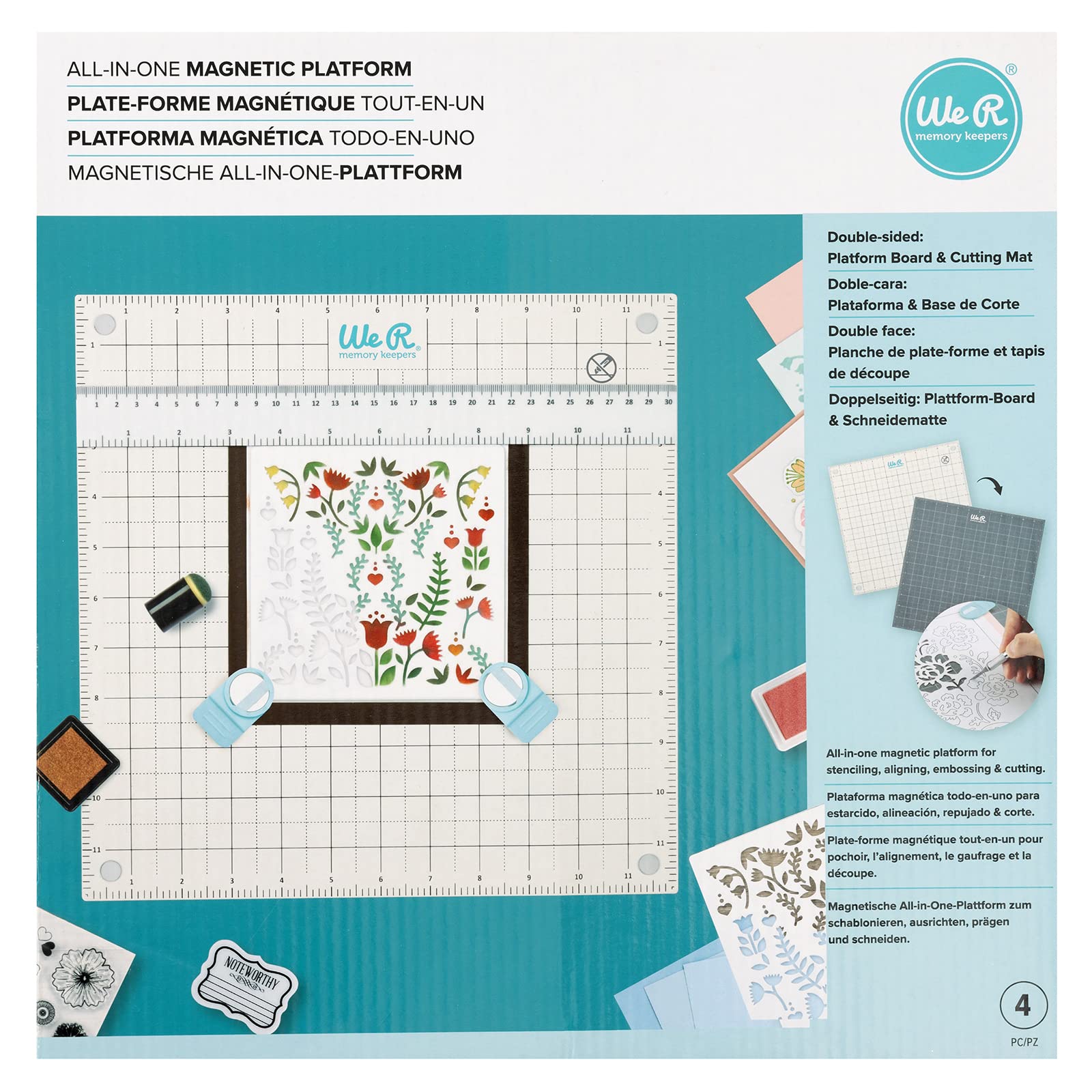 All-in-One Magnetic Platform - Multi-Purpose Magnetic Base for DIY, Crafting & Home Organization | Perfect for Workshops, Offices & Creative Projects
