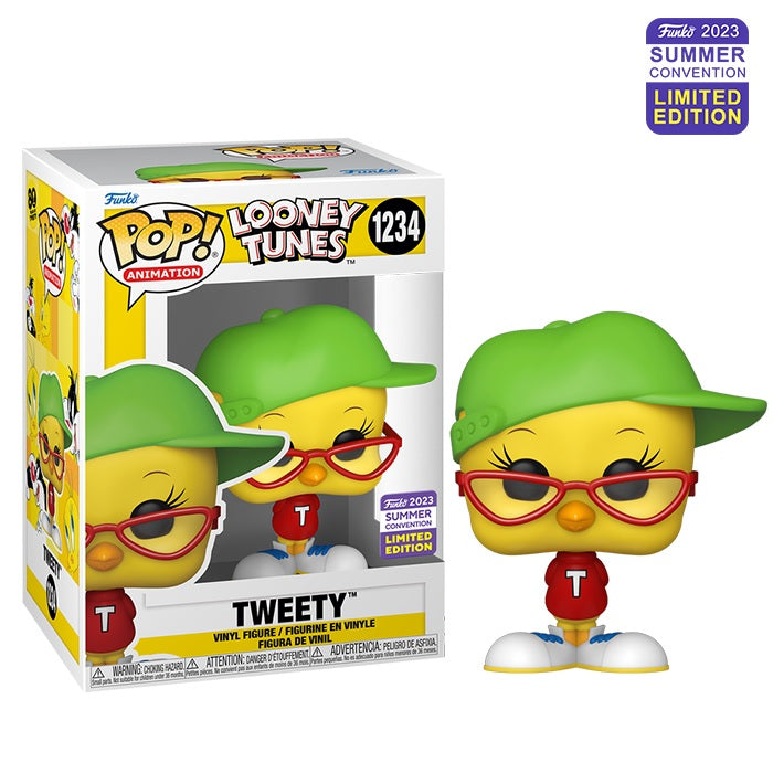Funko Pop Animation: Looney Tunes Tweety 80th Anniversary Limited Edition (2023 Summer Convention Exclusive) - Perfect for Collectors & Cartoon Fans Display