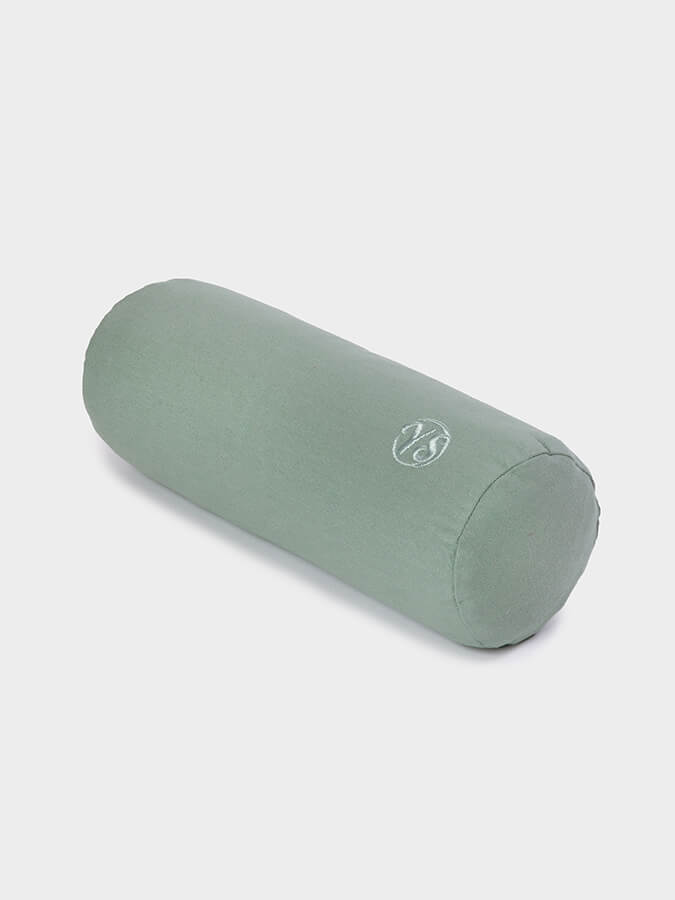 Organic Buckwheat Mini Yoga Bolster - Support for Meditation, Prenatal & Restorative Yoga - Perfect for Home & Studio Use