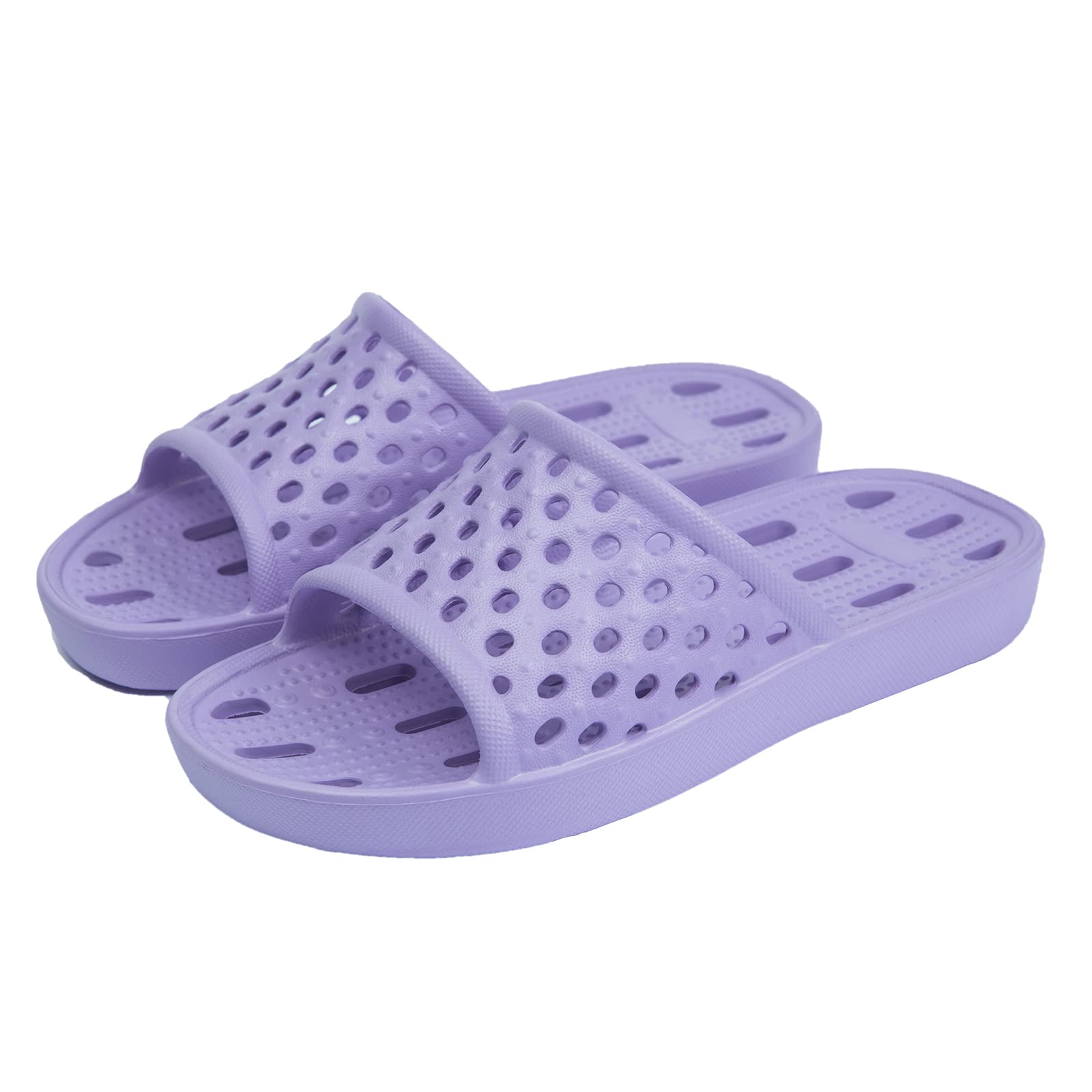 Non-Slip Quick-Drying Shower Sandals for Women & Men - Bathroom, Beach & Pool Slides with Drain Holes | Waterproof Shoe for Spa, Gym, Locker Room & Outdoor Use