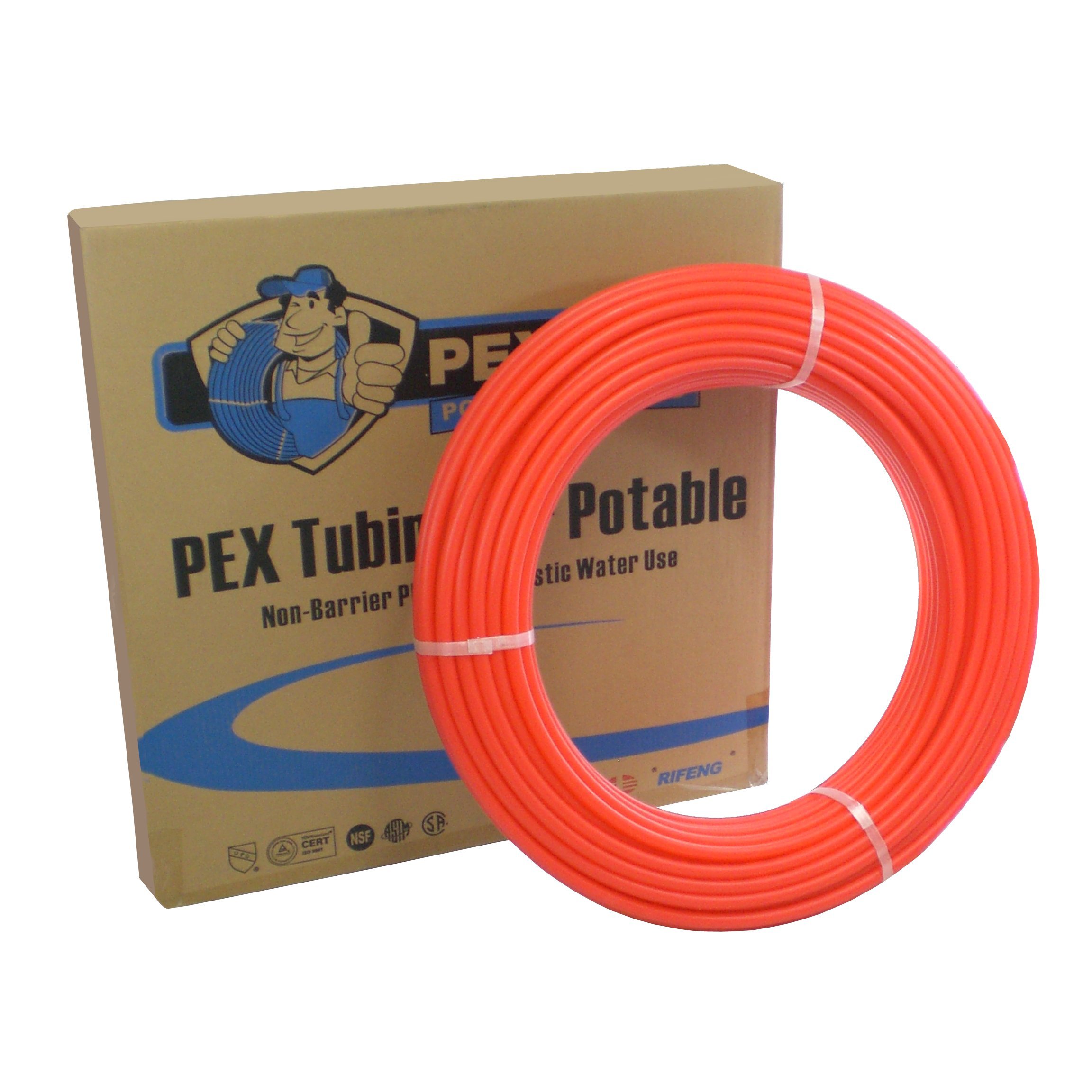 1/2 Inch x 1000 Feet Red PEX Tubing for Potable Water Supply - Flexible Plumbing Pipe for Home Water Systems - Ideal for Residential Plumbing, Radiant Heating & DIY Projects