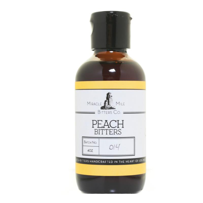 Miracle Mile Bitters - Peach Flavor | Premium Cocktail Bitters for Mixology, Mocktails & Home Bar | Perfect for Old Fashioned, Manhattan & Whiskey Sours