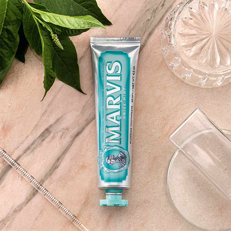 Marvis Anise Mint Toothpaste - Refreshing Herbal Flavor for Fresh Breath & Oral Care - Perfect for Travel, Home & Office Use