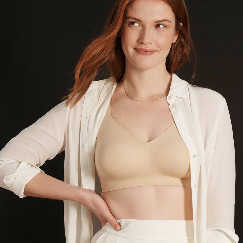 Evelyn & Bobbie Beyond Wireless Bra - Comfortable Seamless Support for Everyday Wear, Yoga & Lounge