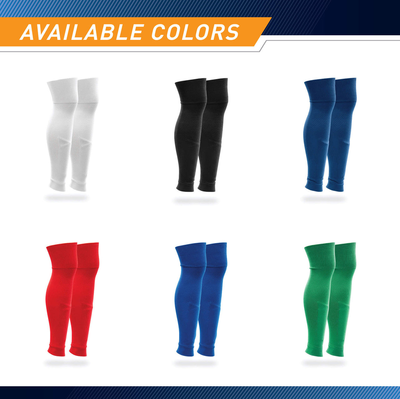 Marcy Sports Footless Soccer Socks - Compression Socks for Shin Guards | Breathable Athletic Socks for Soccer Players & Athletes | Perfect for Training, Matches & Sports Performance