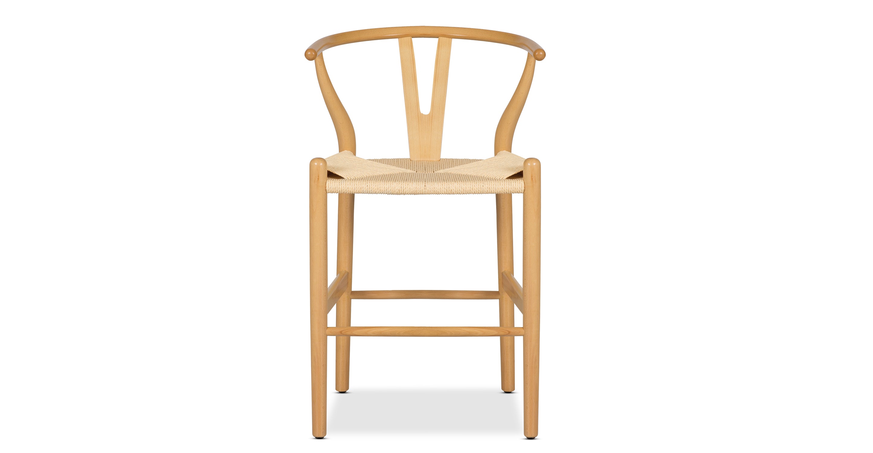 Modern Weave Counter Stool - Stylish Bar Stool for Kitchen Island, Breakfast Nook & Home Decor - Comfortable Rattan Seat with Sturdy Metal Frame - Perfect for Dining, Entertaining & Small Spaces