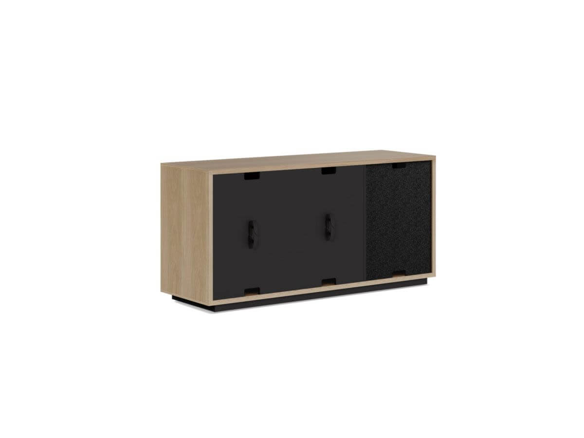 BDI Profile 8477 TV Stand with Storage - Modern Entertainment Center for Flat Screen TVs up to 65