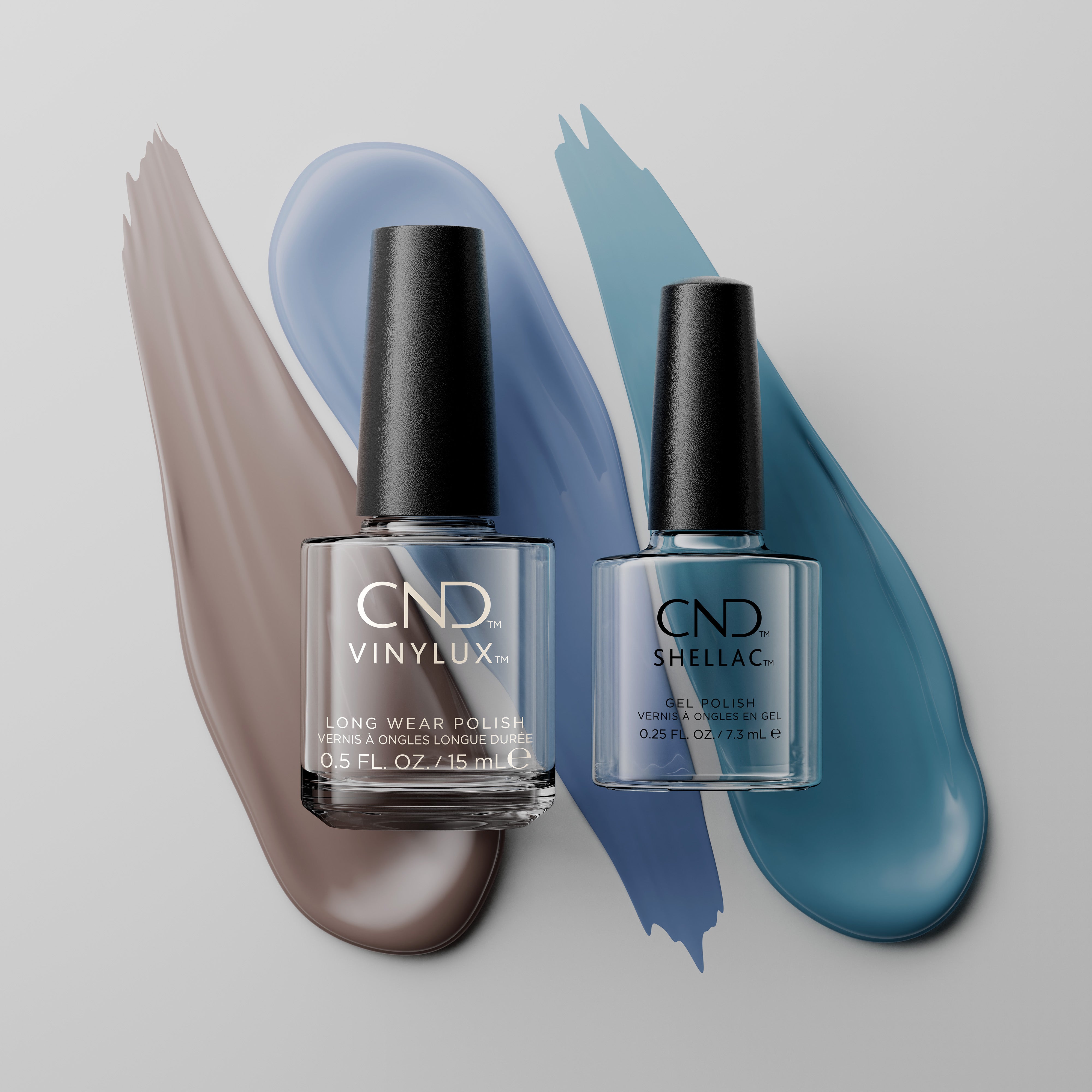 CND Shellac & Vinylux Combo - Above My Pay Gray Gel & Nail Polish Set | Professional Salon Quality Manicure Kit for Home & Salon Use