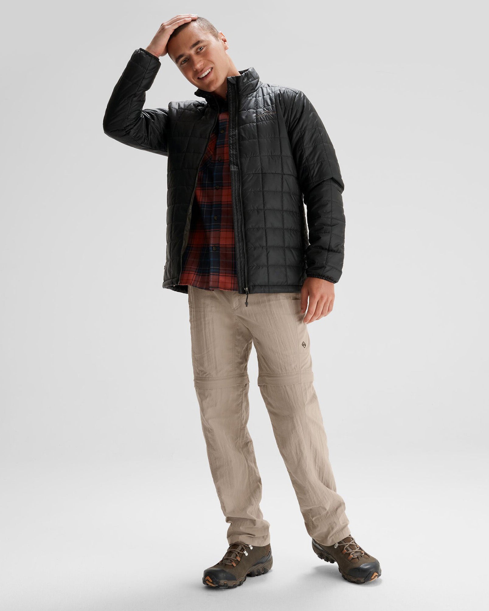 Men's Heli R Insulated Jacket - Waterproof Winter Coat for Outdoor Activities | Black Stingray Color | Perfect for Hiking, Skiing & Cold Weather Adventures