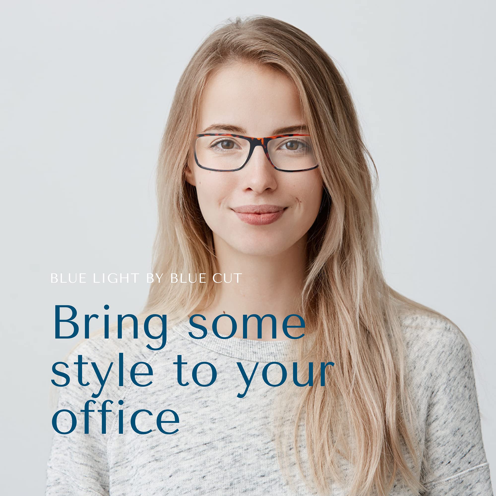 2 Pack Blue Light Blocking Glasses for Computer & Gaming - Anti-Fatigue, Anti-Headache Glasses with UV Protection | Perfect for Office Work, Online Classes & Late Night Gaming Sessions