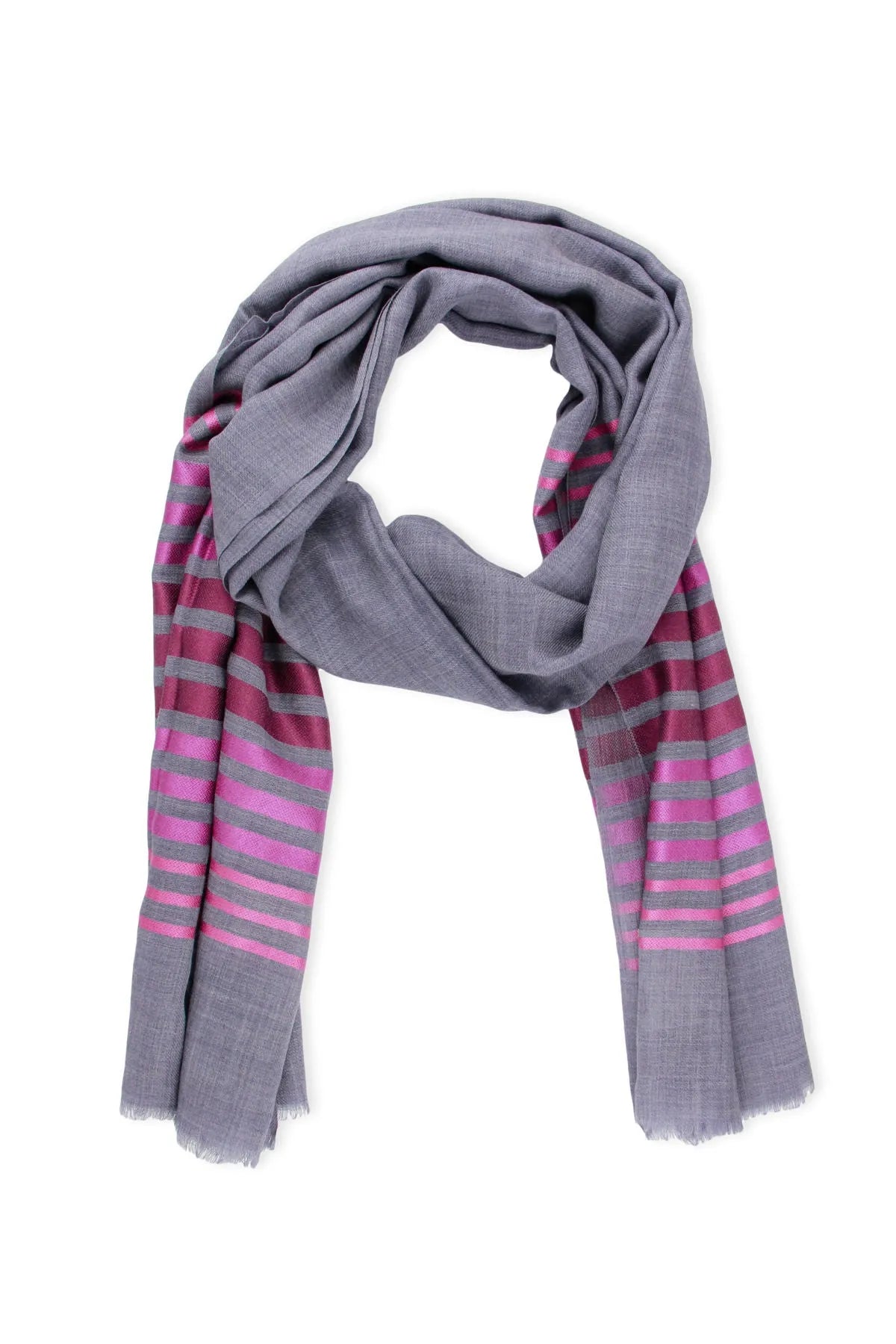 Elegant Metallic Striped Scarf for Women - Fashionable Winter Accessory - Perfect for Office, Party & Holiday Outfits