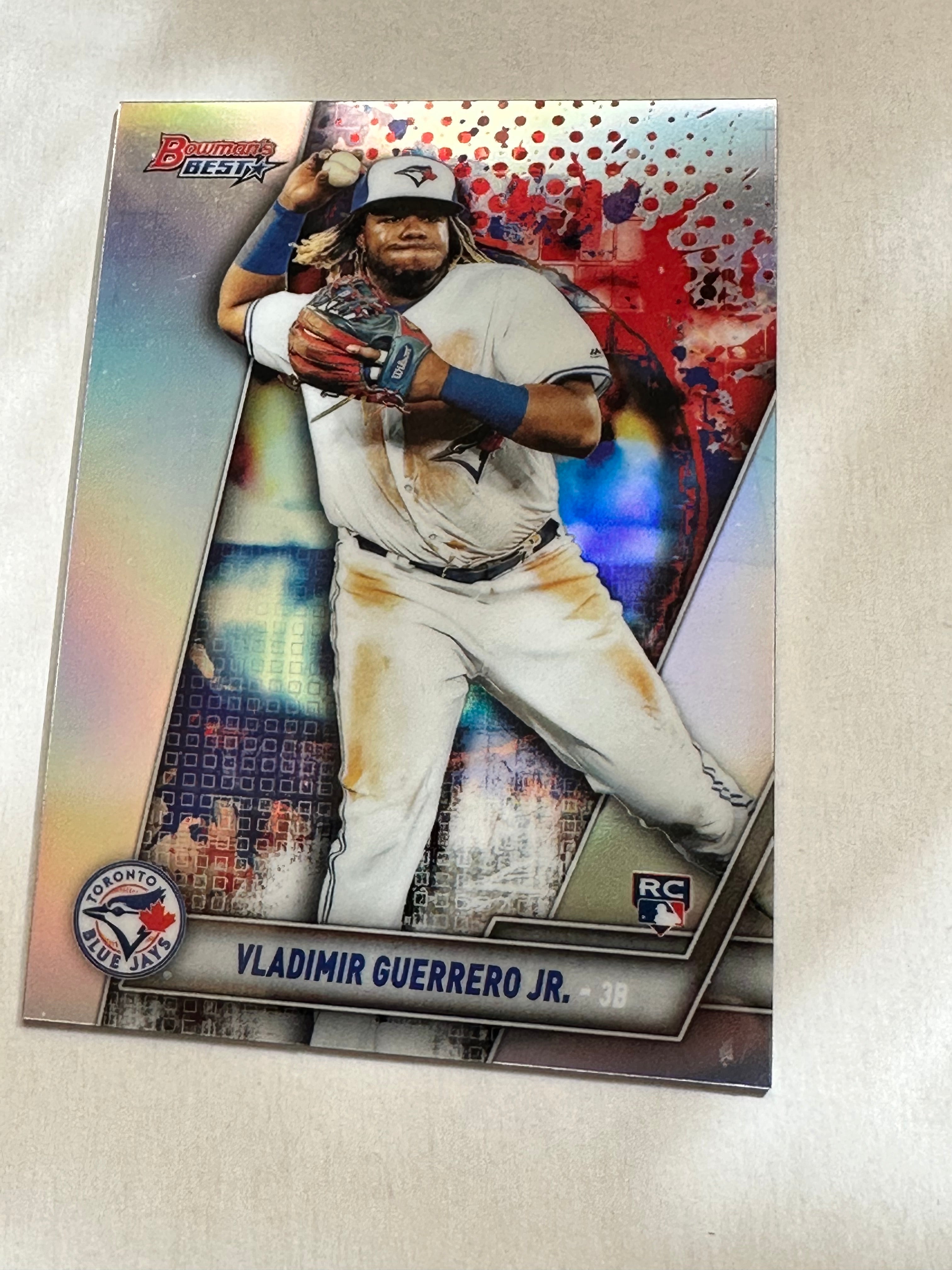 2019 Vladimir Guerrero Jr. Bowman's Best Refractor Rookie Baseball Card - Blue Jays - Collectible Sports Memorabilia for Fans & Investors