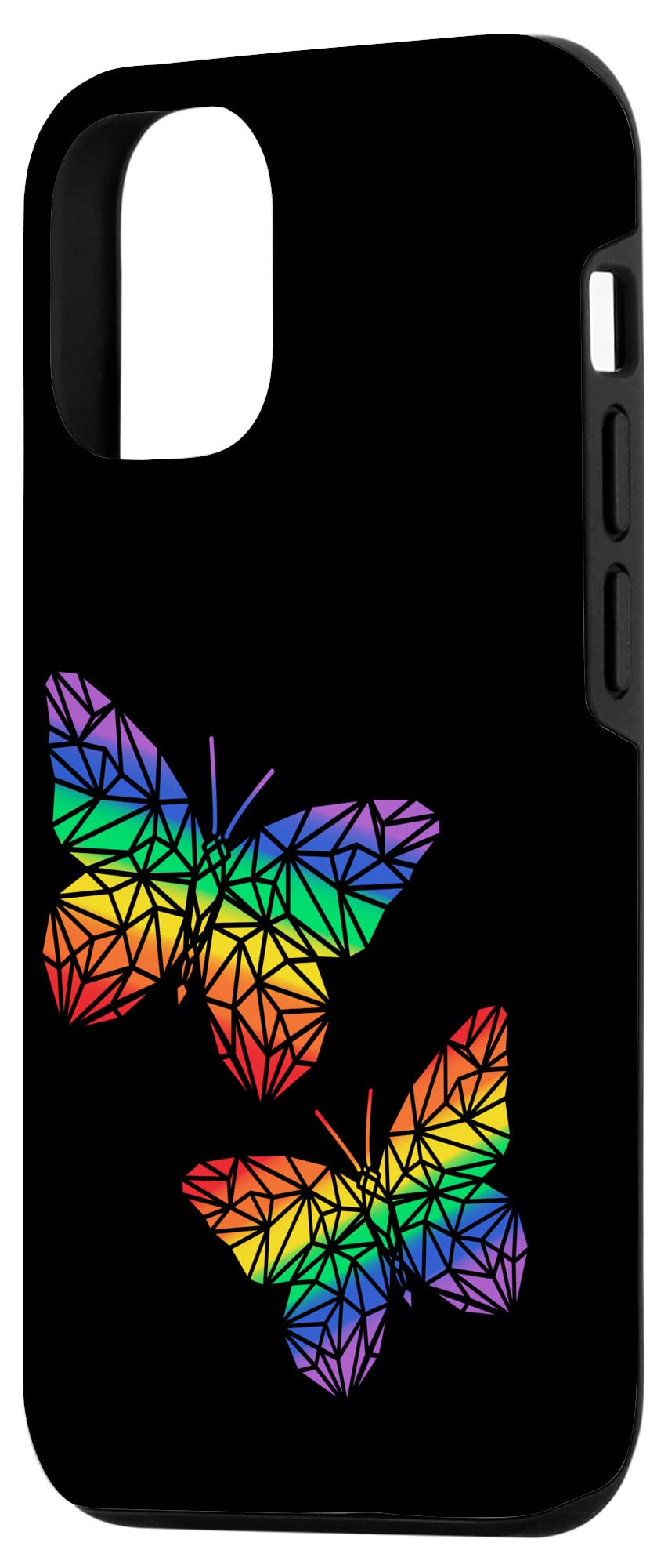 iPhone 12/12 Pro LGBT Rainbow Pride Case - Gay Pride Butterfly Design Protective Cover for Women & Men - Perfect for Pride Month, LGBTQ+ Events, and Daily Use