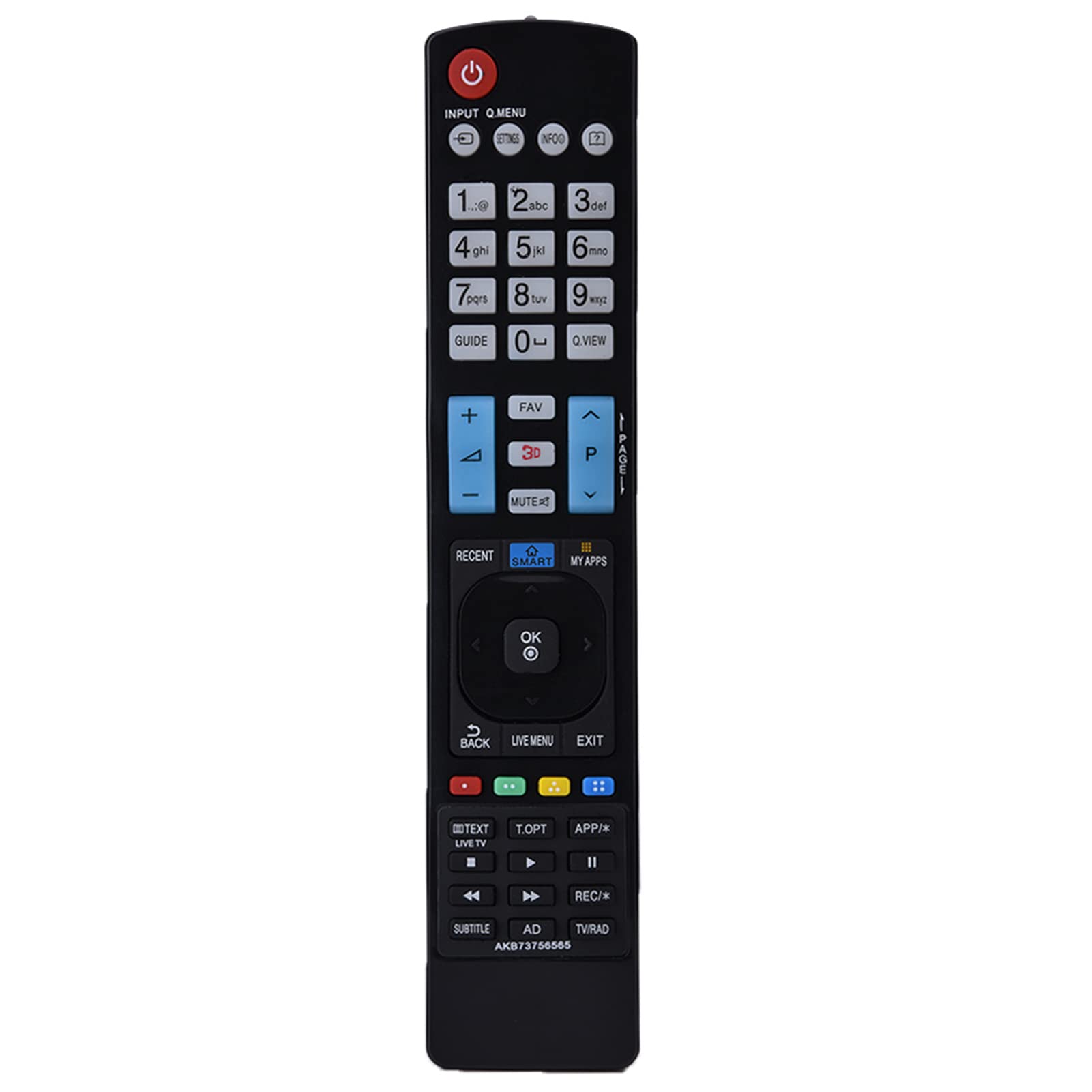 LG AKB73756565 Remote Replacement - Universal Smart TV Controller for Home Entertainment