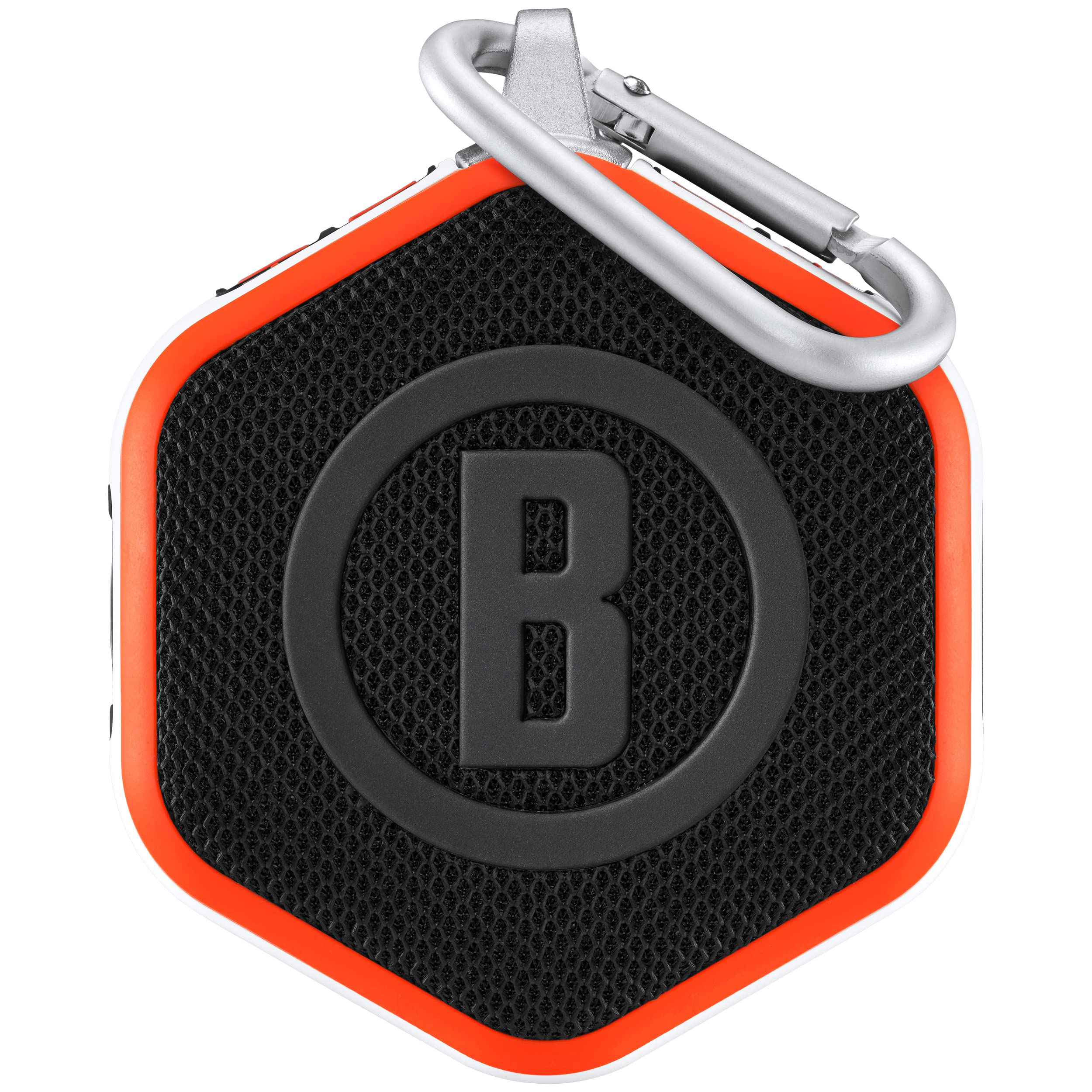 Bushnell Wingman Mini (Orange/White) Magnetic GPS Golf Speaker with PlayBetter Portable Charger - Bluetooth Speaker for Golf Cart with Audible Distance & Music - Preloaded 36,000+ Golf Courses - Perfect for Outdoor Sports, Driving Range & Golf Cart Entertainment