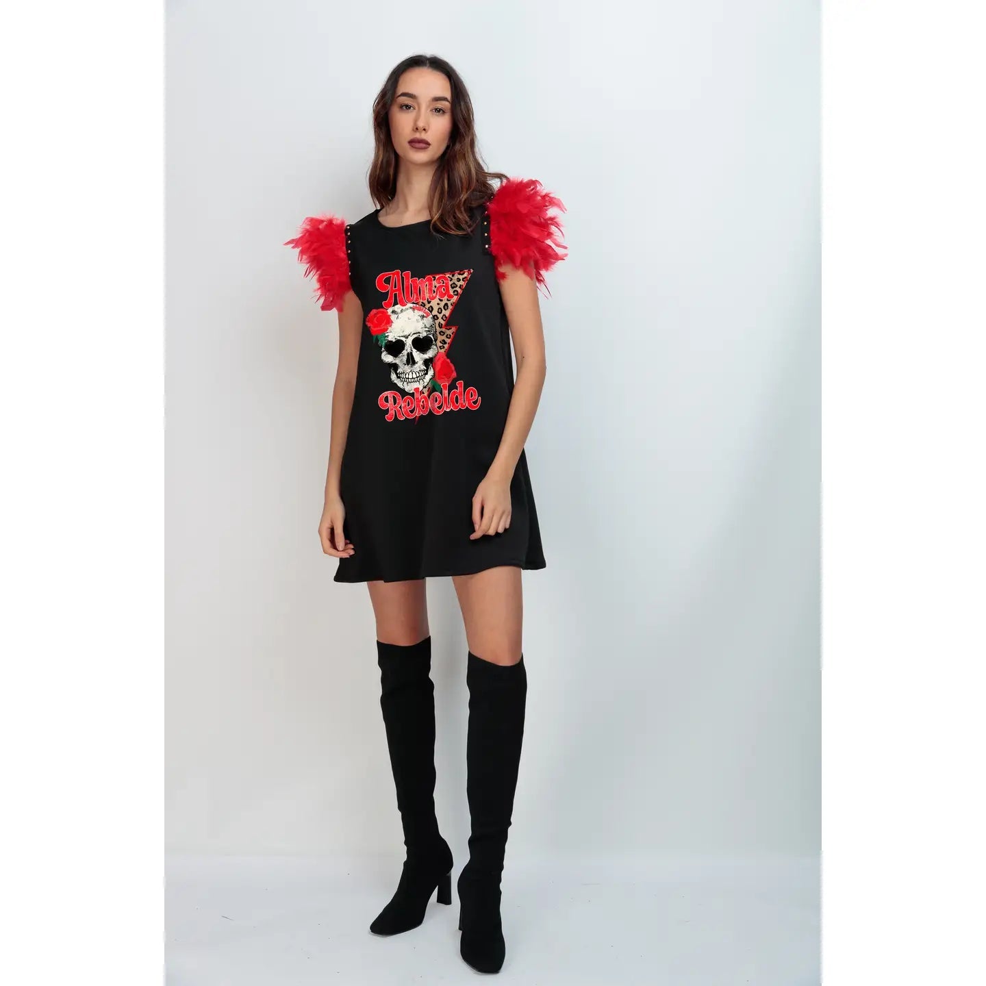 Alma Rebelde Short Robe - Modern Elegance with a Bold Touch for Women's Loungewear & Home Comfort
