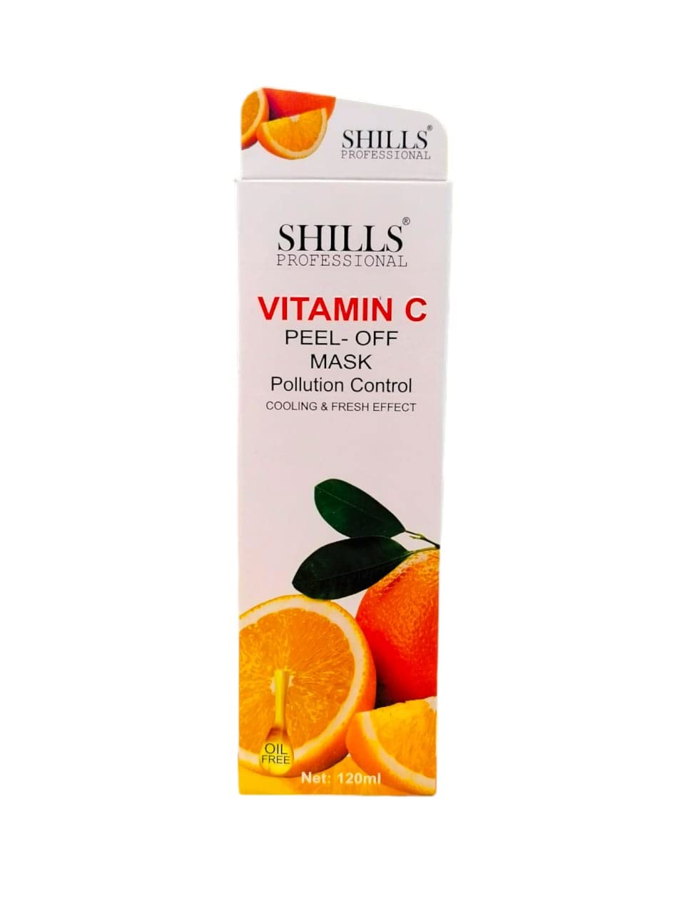 Shills Professional Vitamin C Oil-Free Pollution Control Peel-Off Mask - Cooling & Refreshing Effect for Brightening & Detoxifying Skin | Perfect for Daily Skincare & Post-Workout Use
