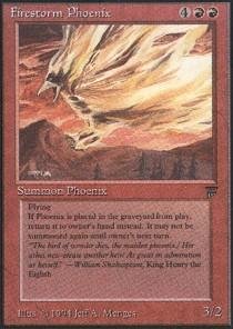Magic: the Gathering - Firestorm Phoenix - Legends - Rare MTG Card for Collectors & Players - Perfect for Commander & Modern Decks