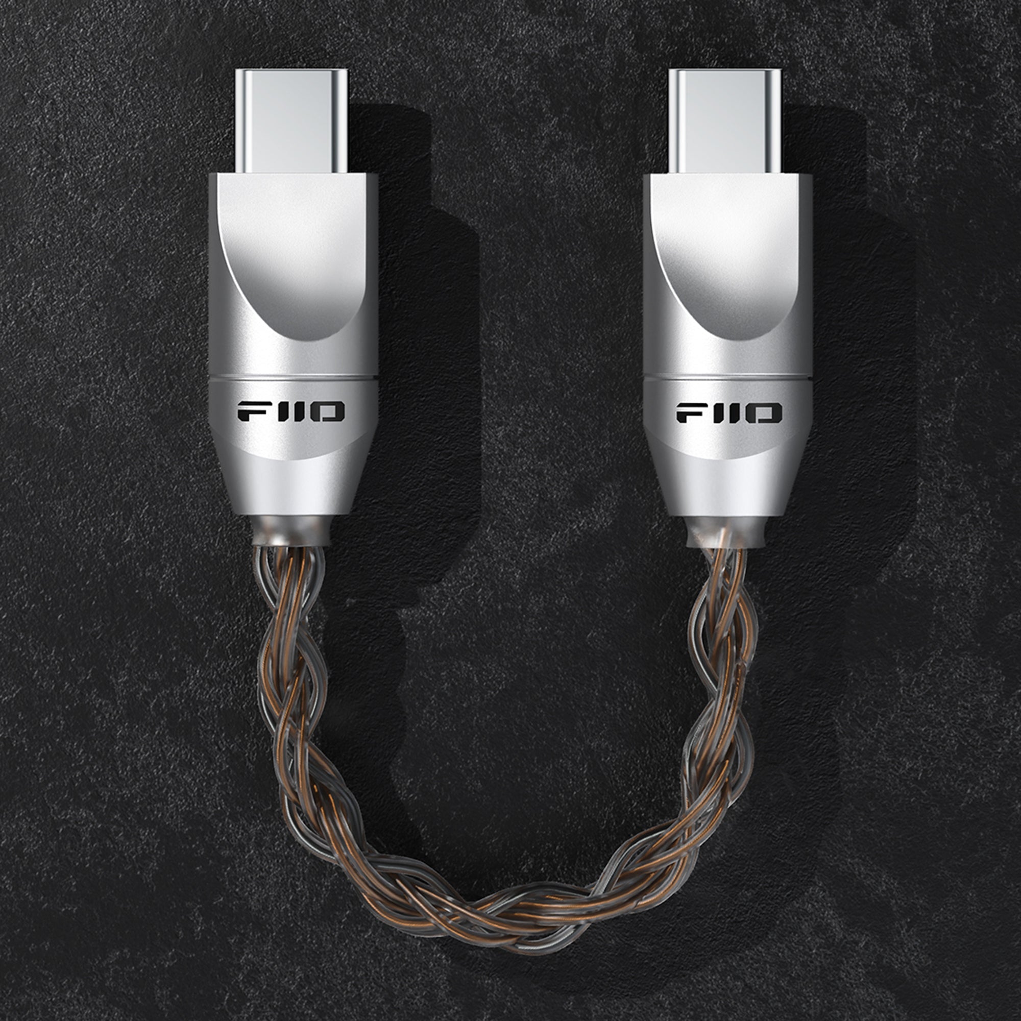 FiiO LINK USB C to USB C OTG Cable - High-Speed Digital Audio Transfer for Smartphones, DACs & Headphone Amps - Perfect for Music Streaming & Hi-Fi Listening