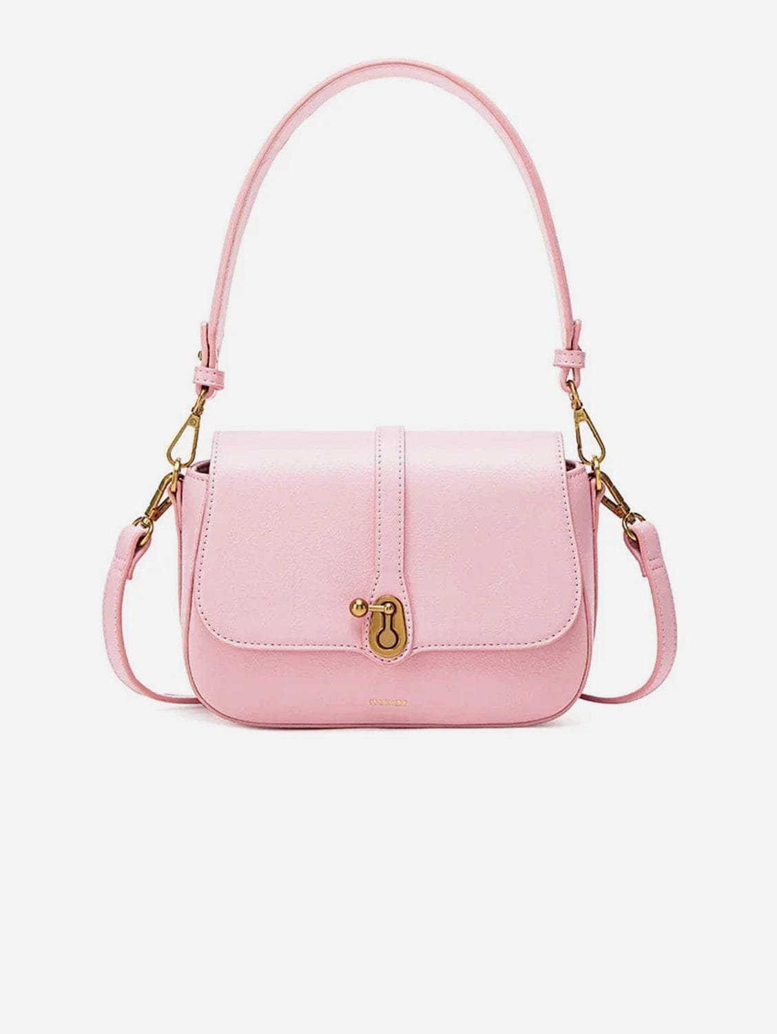Athena Vegan Leather Saddle Bag for Women - Light Pink Crossbody Purse | Stylish & Cruelty-Free Handbag for Work, Travel & Everyday Use