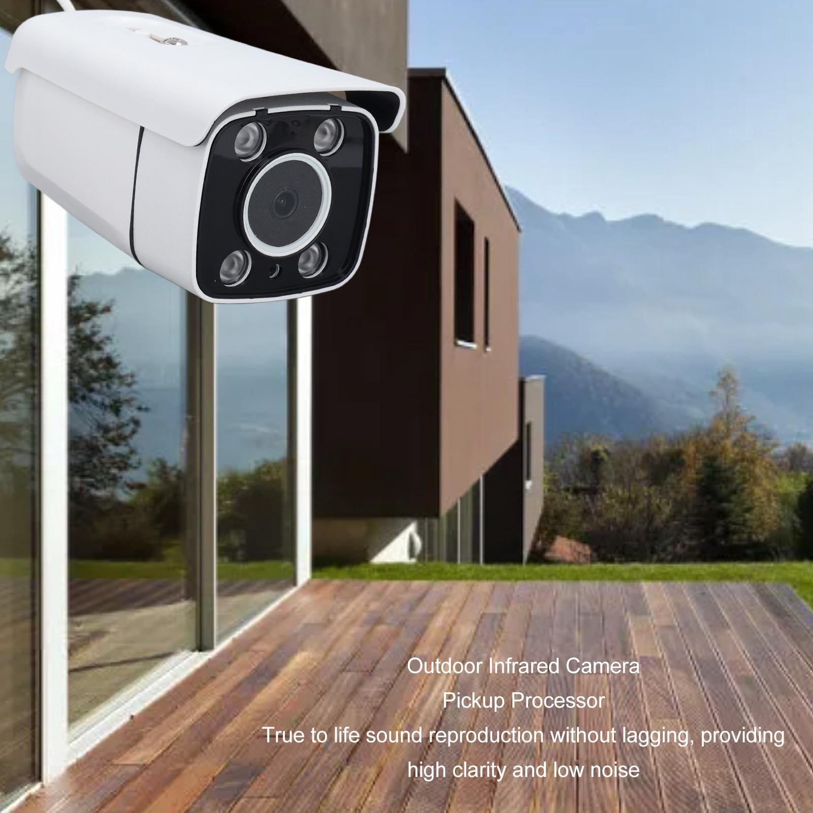 Gavigain 1080p HD Outdoor Security Camera with Night Vision - Smart Home Wireless Surveillance for Pets, Baby, Property & Street Monitoring - Ideal for Home, Office, and Business Security