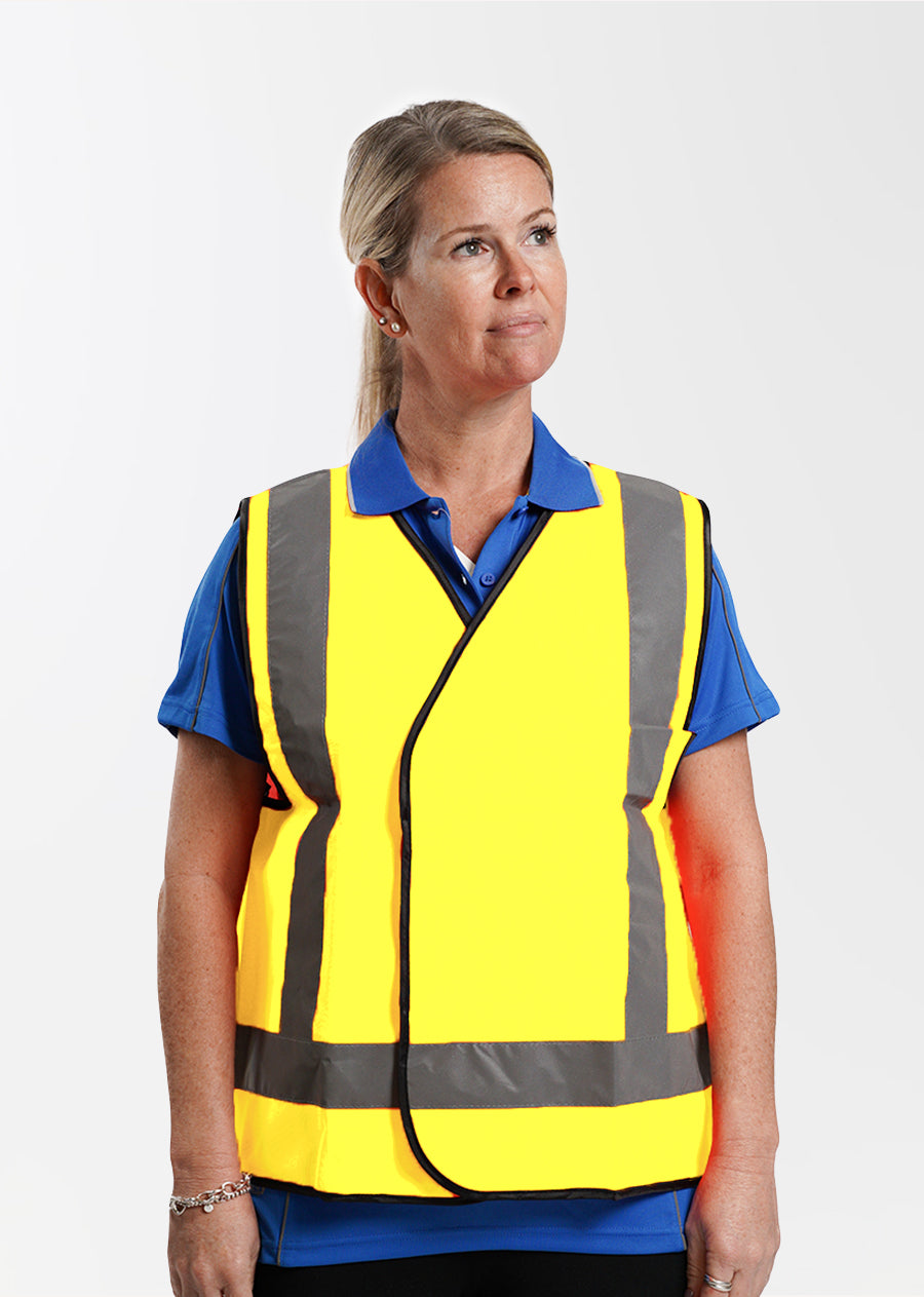 High Visibility Reflective Safety Vest for Day & Night - Bright Yellow for Outdoor Work, Running, Cycling & Construction - ANSI Certified