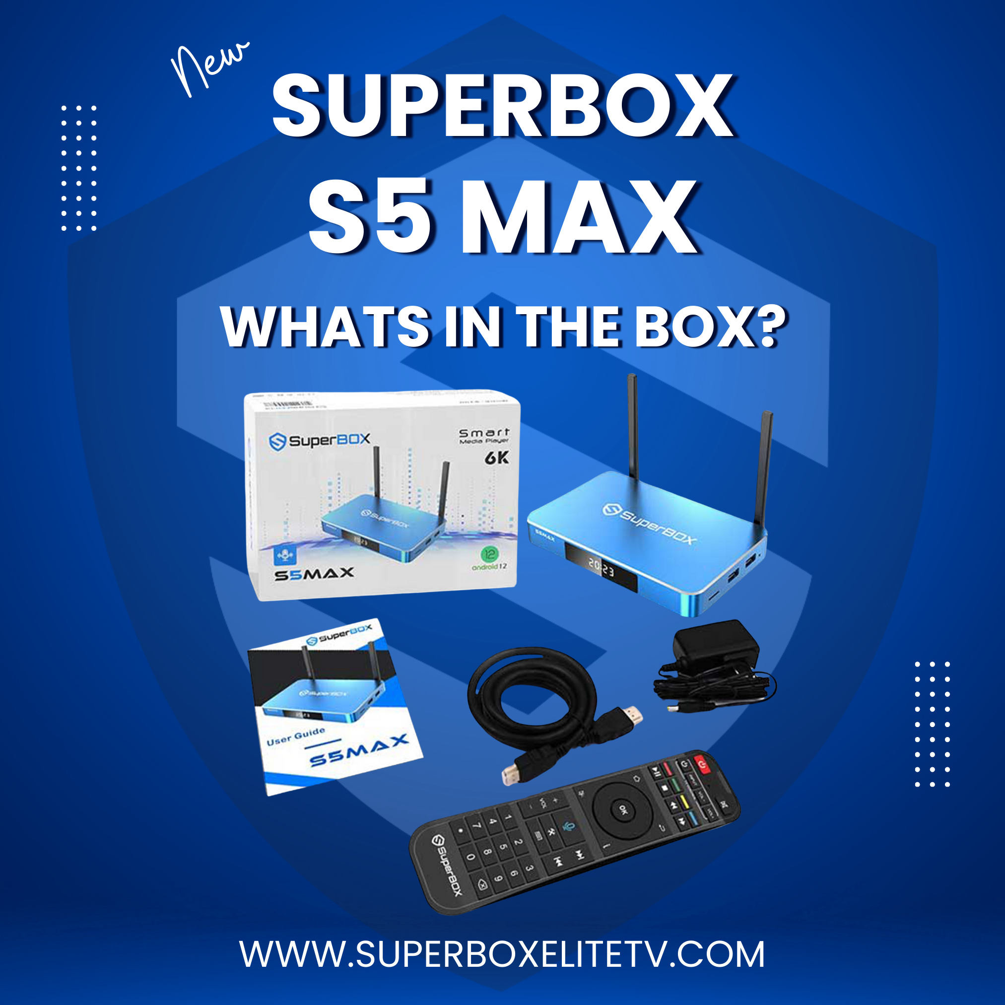 SuperBox S5 Max Streaming Media Player - 4K Ultra HD Smart TV Box with Android 10.0, WiFi, Bluetooth - Perfect for Home Theater, Netflix, Hulu, and Gaming Entertainment