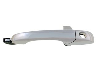 Performance PFM-475839 Chrome Front Left Driver Side Door Handle with Keyhole - Compatible with Jeep Patriot, Jeep Compass & Dodge Caliber - Easy Replacement for Exterior Car Door Handle - Perfect for DIY Auto Repair and Vehicle Maintenance