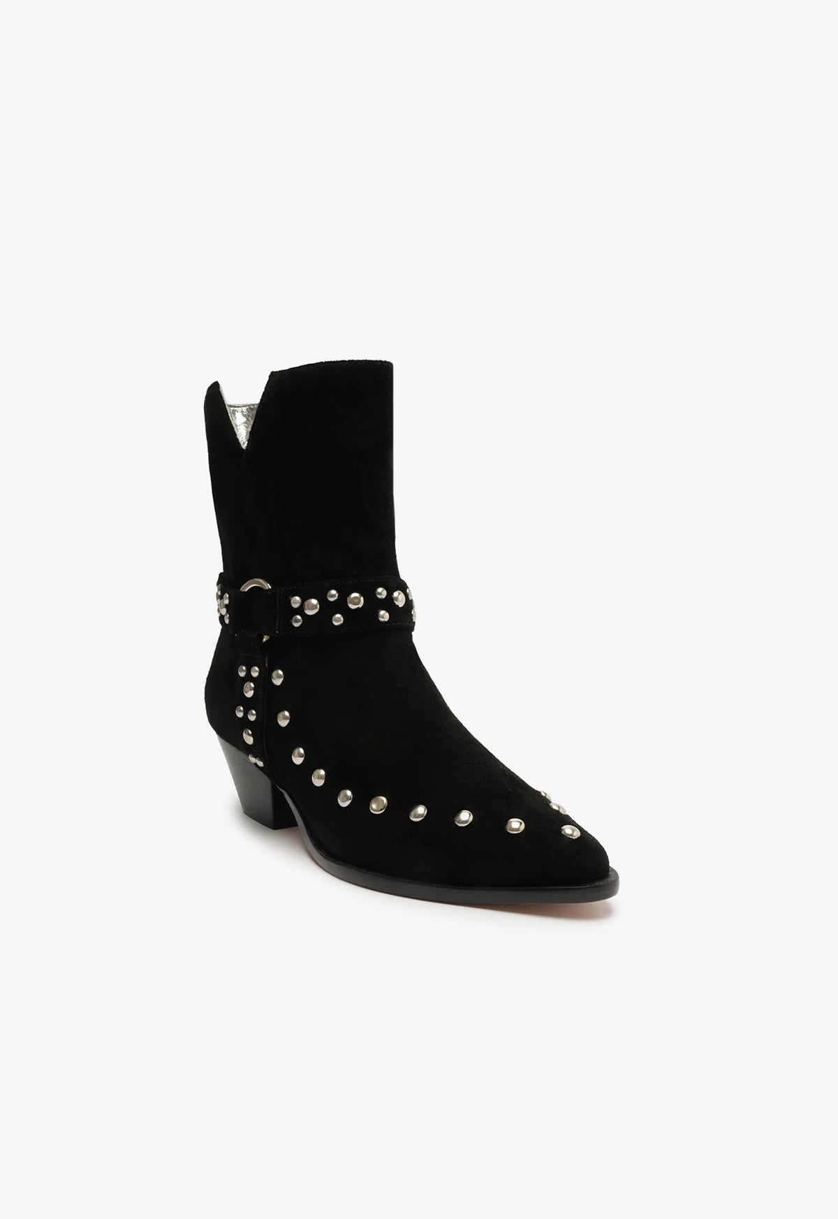 Rhiannon Suede Bootie Women's Ankle Boots - Comfortable Low Heel Fall & Winter Shoes for Casual Outfits, Office Wear & Date Nights