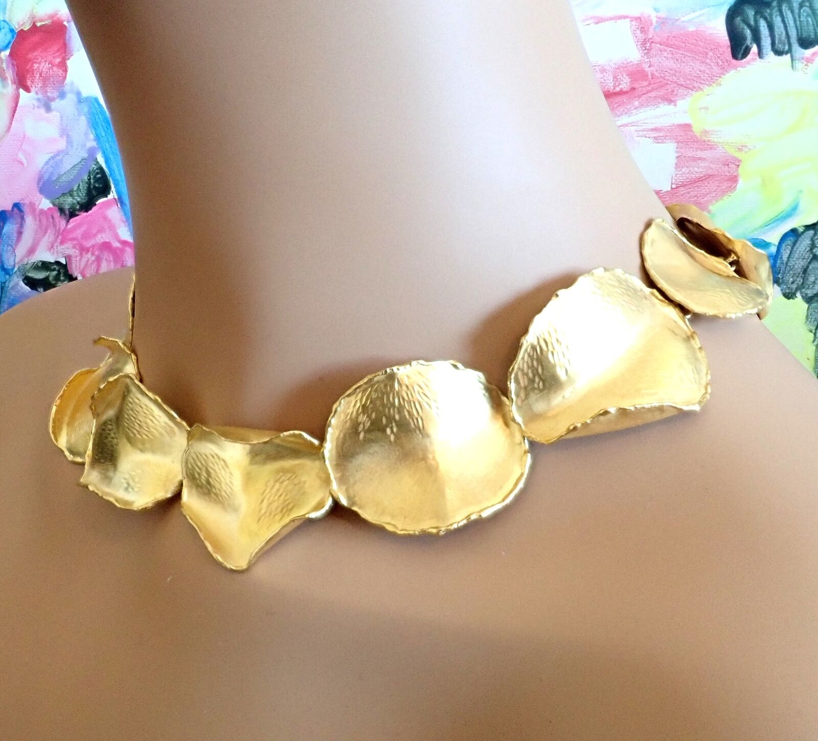 Authentic Tiffany & Co Angela Cummings 18k Yellow Gold Rose Petal Necklace Vintage 1979 - Elegant Jewelry Gift for Women, Perfect for Weddings, Anniversaries & Special Occasions