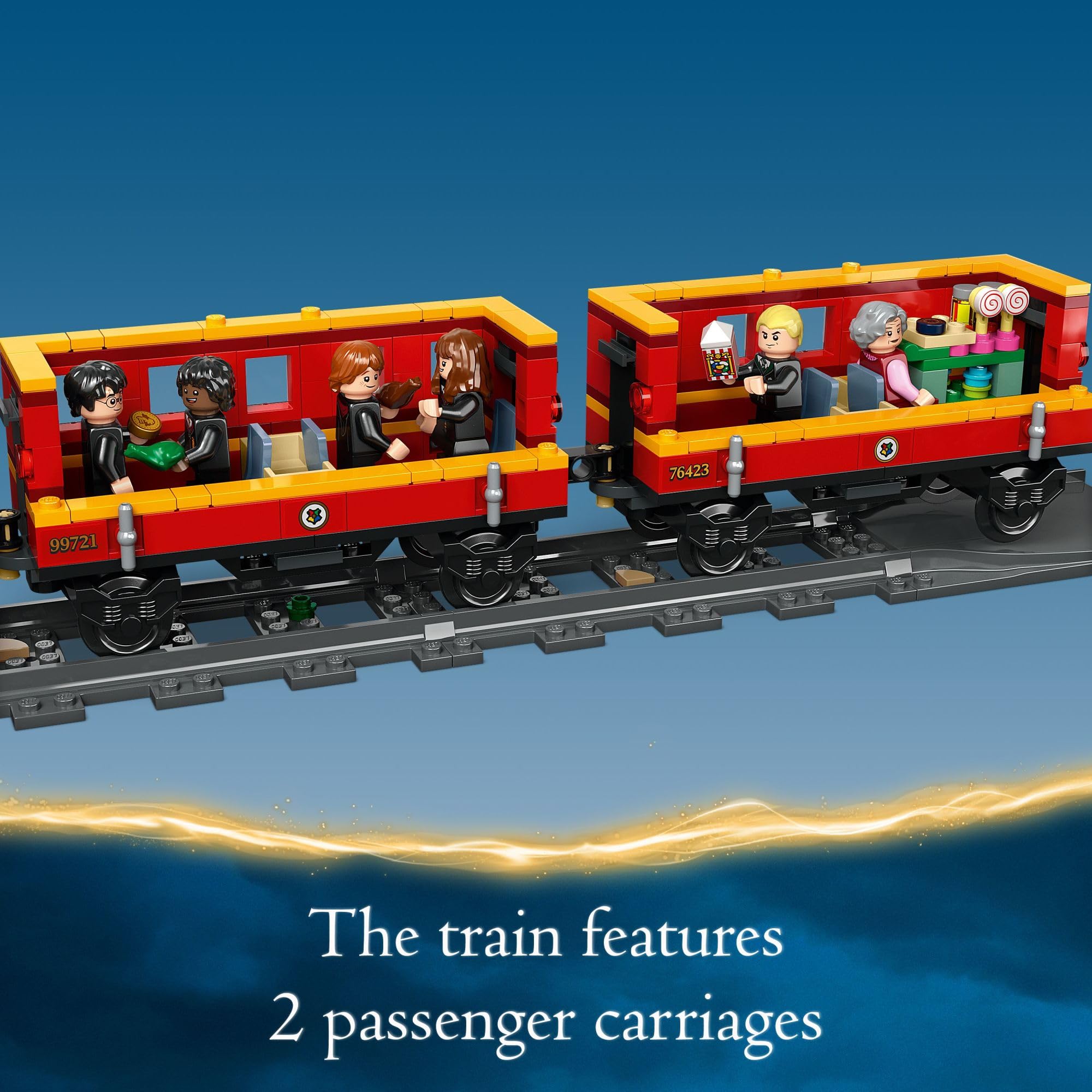 LEGO Harry Potter Hogwarts Express & Hogsmeade Station 76423 Building Set - Collectible Train Model with 8 Minifigures, Tracks & Ticket Office - Perfect Gift for Kids 8+ | Harry Potter Toys for Creative Play & Display