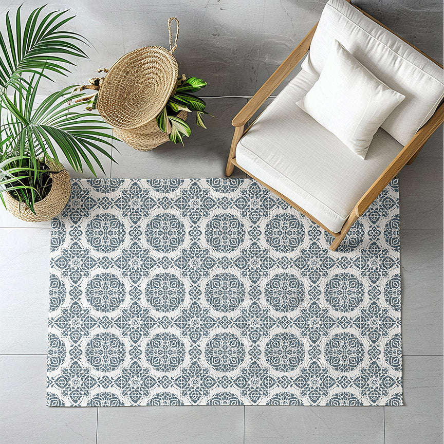 Handmade Bagru Block Print Tile Stencil - Traditional Indian Art Stencils for DIY Home Decor, Wall Painting & Craft Projects