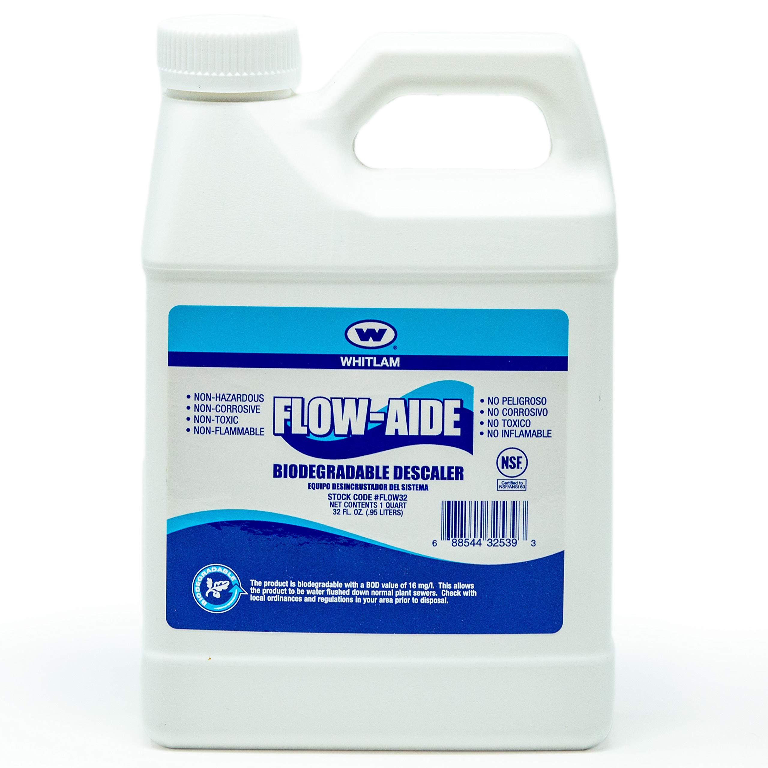 Kelaro Tankless Water Heater Flushing Kit with Flow-Aide Biodegradable Descaler - Professional Descaling Solution for Tankless Water Heaters - Perfect for Home Maintenance & System Cleaning