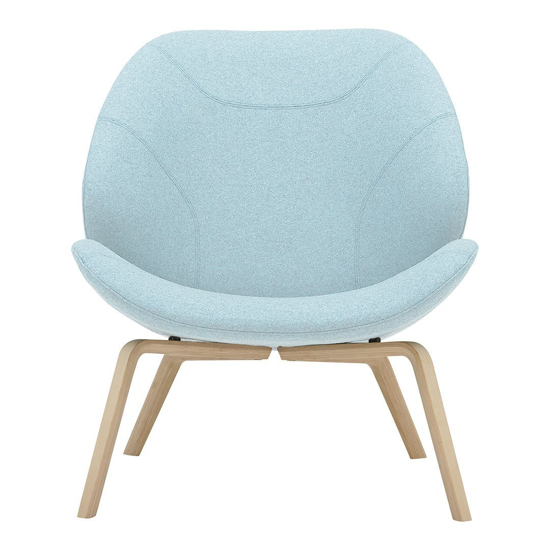 Eden Lounge Chair by Busk Hertzog - Modern Comfortable Accent Chair for Living Room, Bedroom & Patio - Softline Upholstered Relaxation Seating