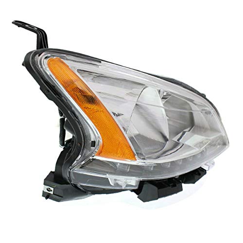 Nissan Sentra 2013-2015 LED Accent Light Halogen Headlight Assembly - Right Passenger Side Replacement with Bulbs | Perfect for Night Driving & Car Upgrades