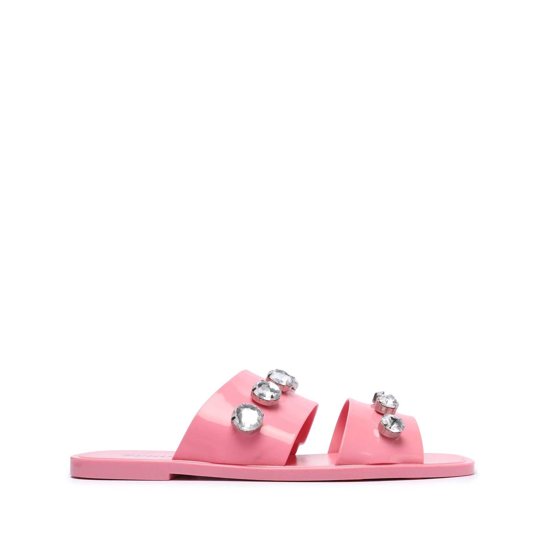 Lizzie Crystal PVC Sandals for Women - Comfortable Summer Beach Shoes with Rhinestone Decorations - Perfect for Outdoor, Vacation, and Party Wear
