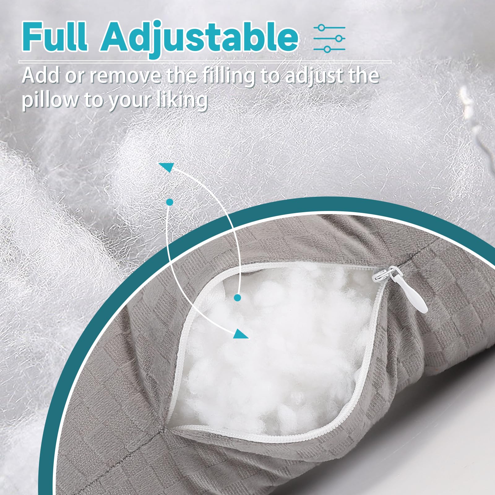 **Ear Piercing Pillow with Hole - Soft Cotton & Polyester Side Sleeping Pillow for CNH, Ear Pain & Inflammation Relief - Pressure Sore Prevention for Side Sleepers - Light Grey (Perfect for Post-Piercing Care & Comfortable Sleep)**