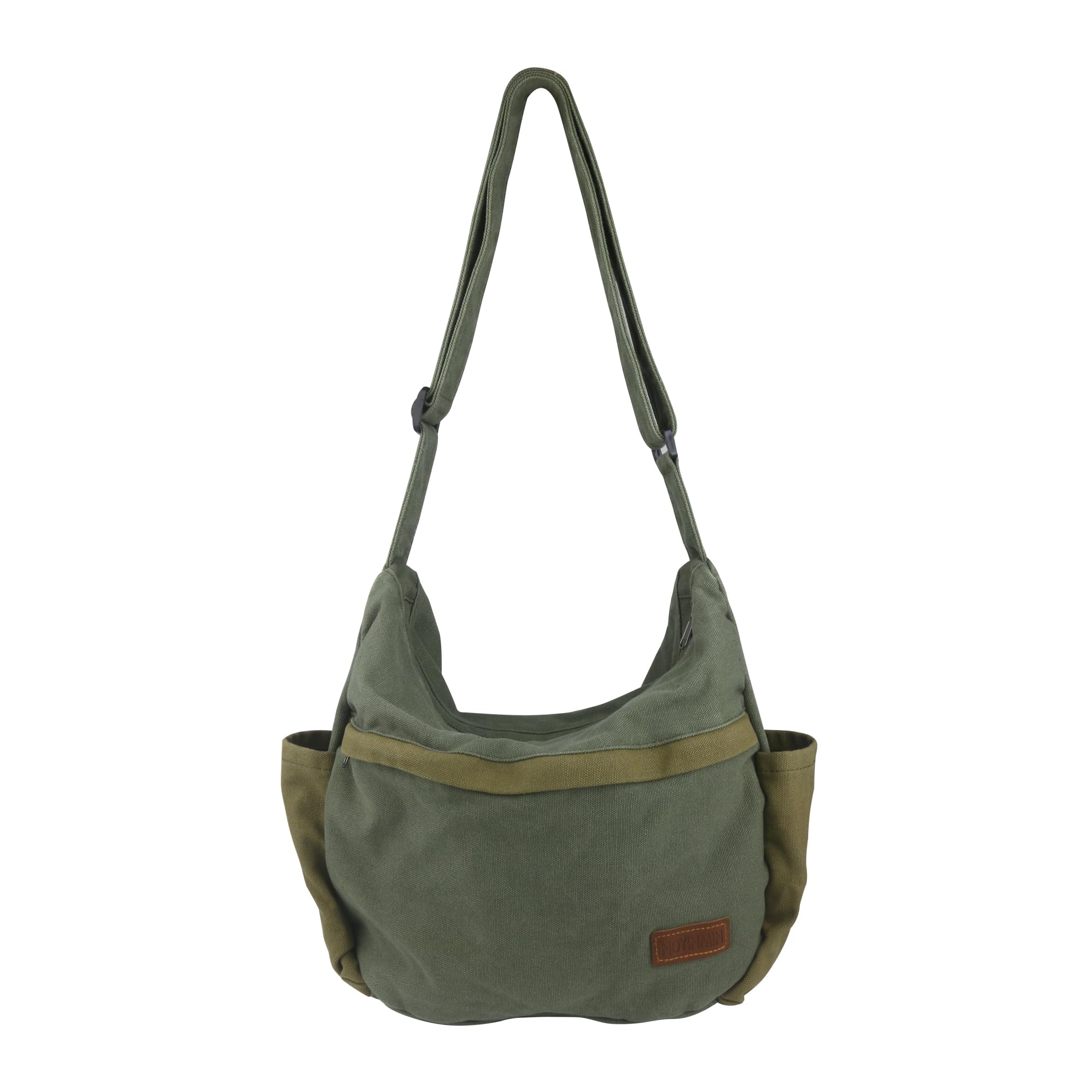 Large Canvas Messenger Bag for Men & Women - Multi-Pocket Crossbody Shoulder Tote Laptop Bag - Perfect for Work, Travel & Daily Commute