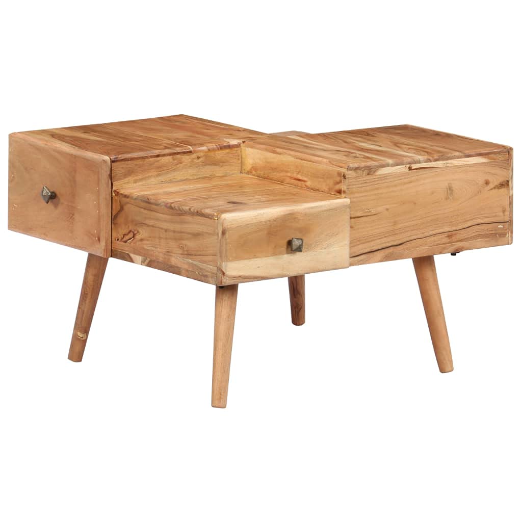 Modern Acacia Wood Coffee Table 27.5