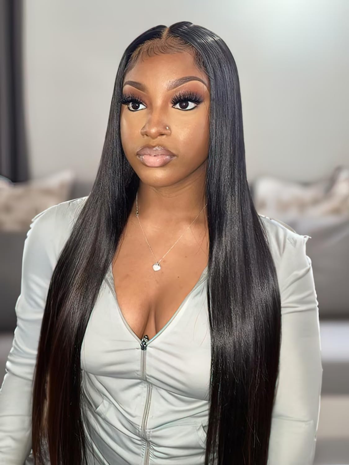 UNice Brazilian Straight 100% Virgin Human Hair Extensions - 3 Bundles Weft (10 12 14 Inch) | Natural Black Color | Perfect for Daily Wear, Styling & Special Occasions