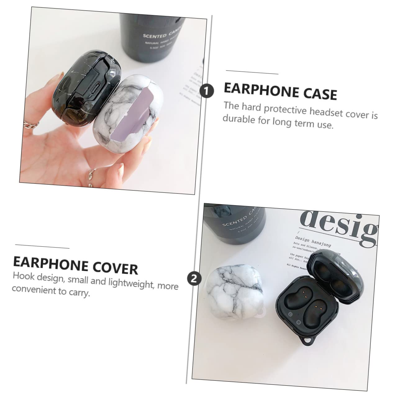 Artibetter 3 Pack Earphone Case - Protective Headset Charging Storage Pouch for Wireless Earbuds | Perfect for Travel, Gym & Daily Use