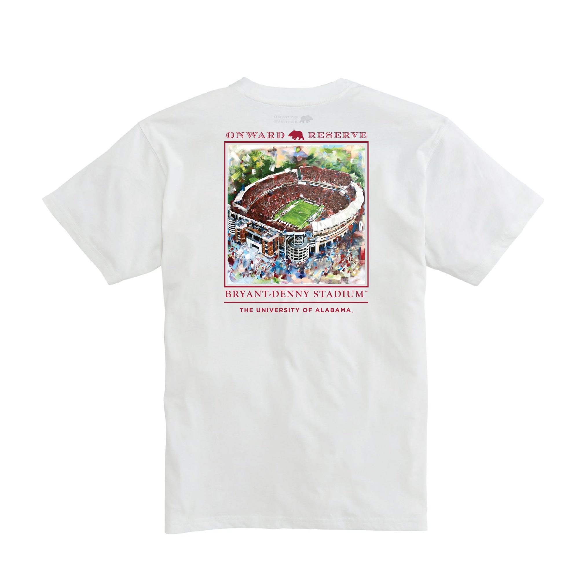 Bryant Denny Stadium Alabama Crimson Tide Short Sleeve T-Shirt for Men - Comfortable Cotton Fan Apparel for Game Day & Casual Wear